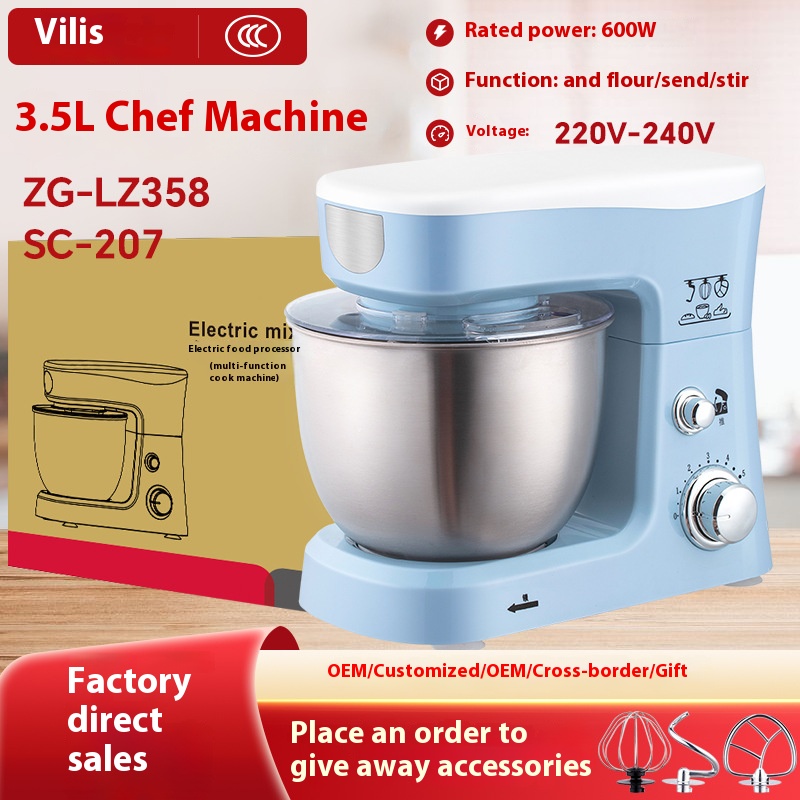 Chef's machine, dough mixer, blender and egg beater